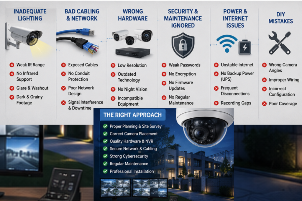 Common CCTV Installation Mistakes Businesses Must Avoid 