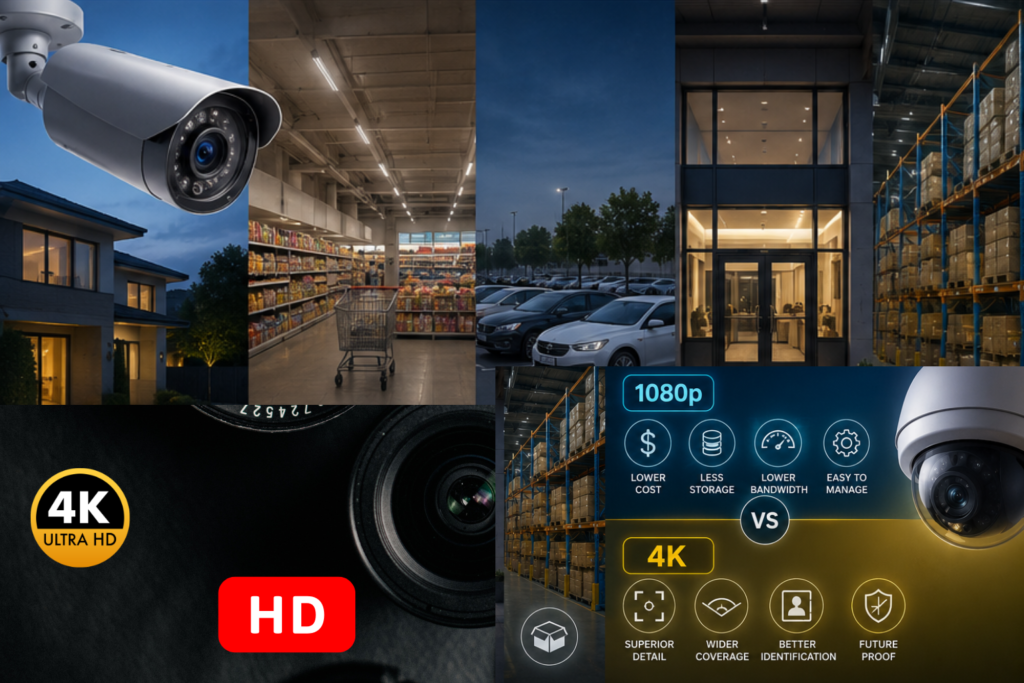 HD vs 4K CCTV Camera Resolution