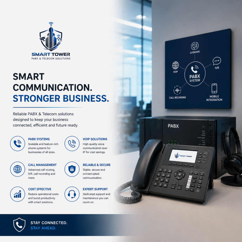 PABX telephone system installation